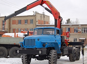 Седельный тягач Урал 4320 с КМУ PK-23500А