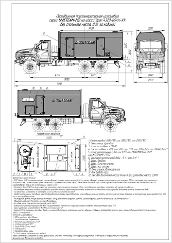 ППУА серии Unisteam-M2 на базе шасси УРАЛ NEXT 4320