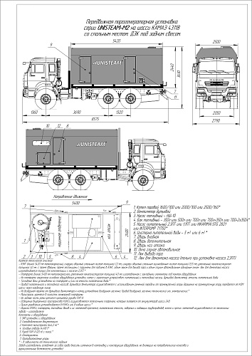 ППУА серии Unisteam-M2 на базе шасси КАМАЗ 43118
