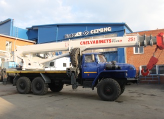 Автокран Челябинец КС-55732 на шасси Урал 4320, 25 тонн